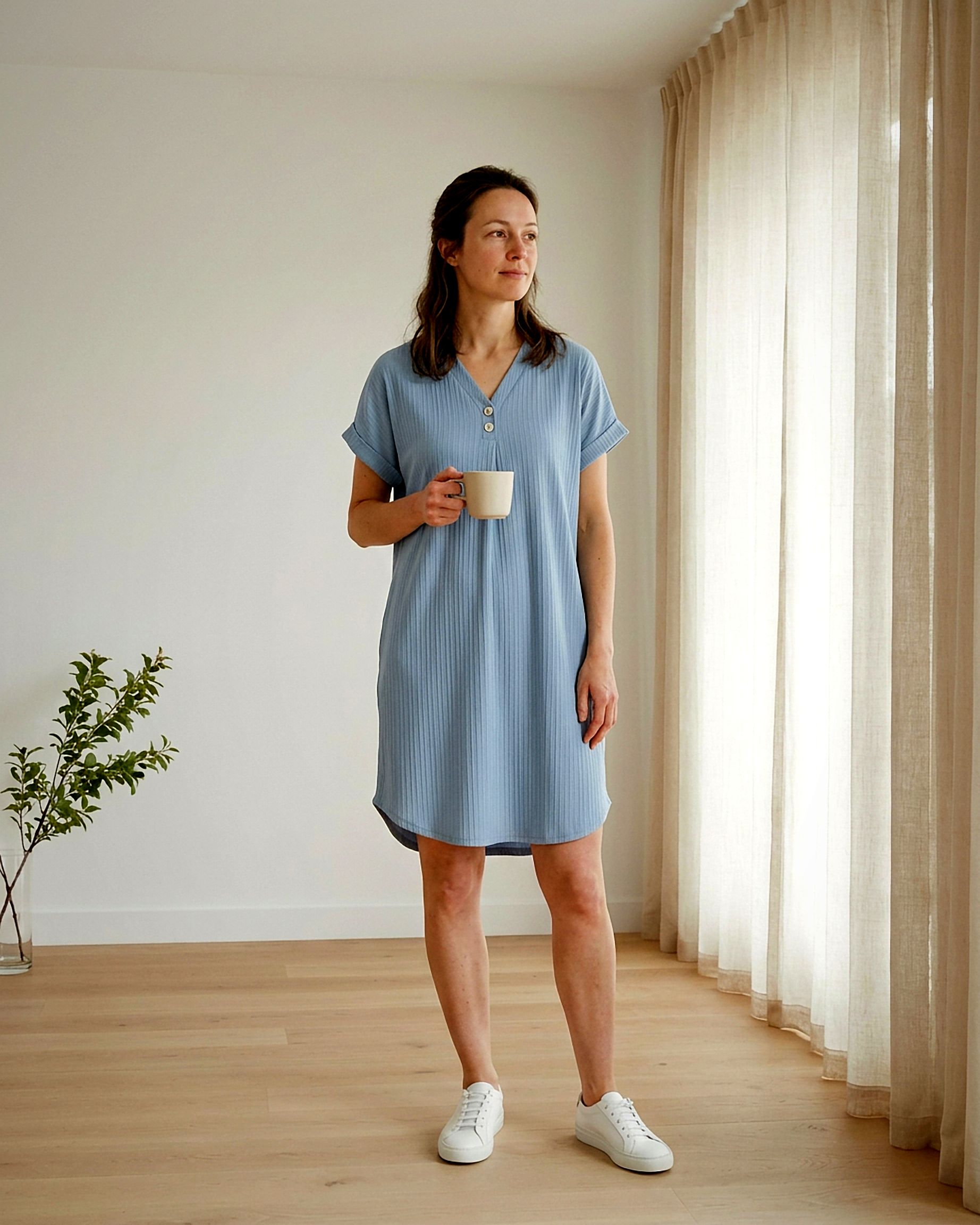 Sigrid Dress - Relaxed — Light Blue