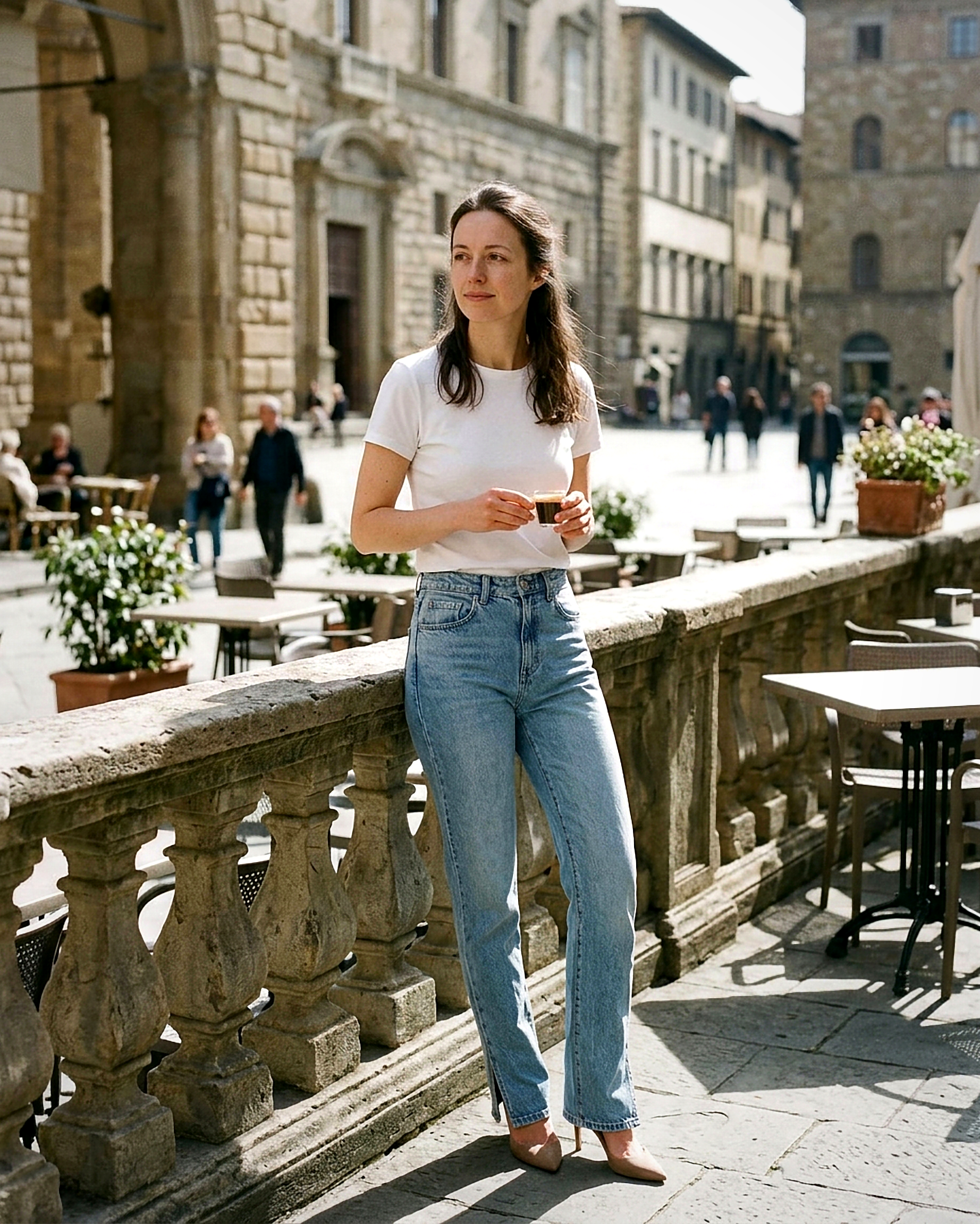 Romy Jeans - Straight-Leg High-Waist Zip Denim