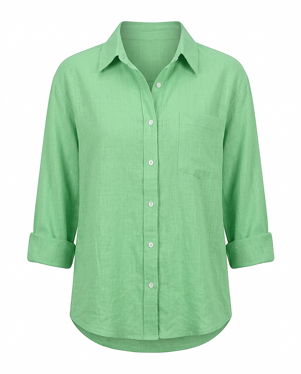 Marit Shirt - Relaxed Linen in Light Green