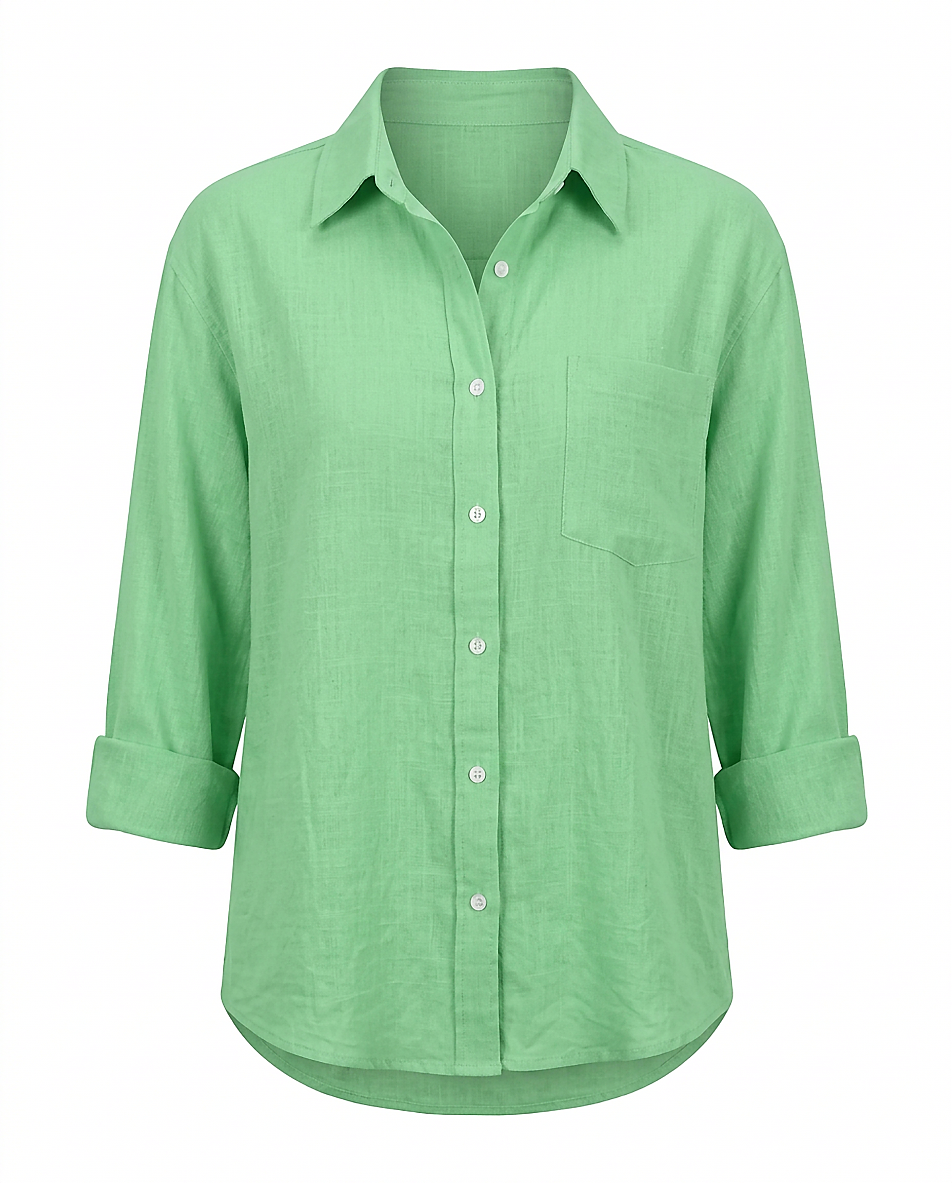 Marit Shirt - Relaxed Linen in Light Green