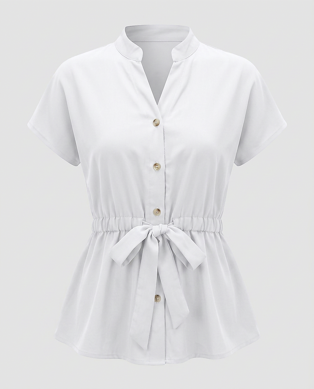 Tabitha Blouse - Relaxed Stand-Collar