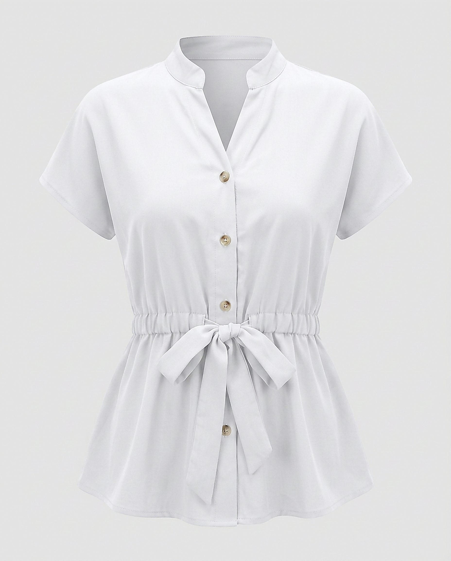 Tabitha Blouse - Relaxed Stand-Collar