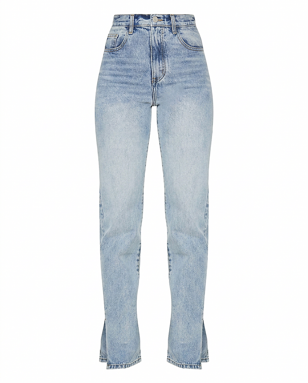 Romy Jeans - Straight-Leg High-Waist Zip Denim
