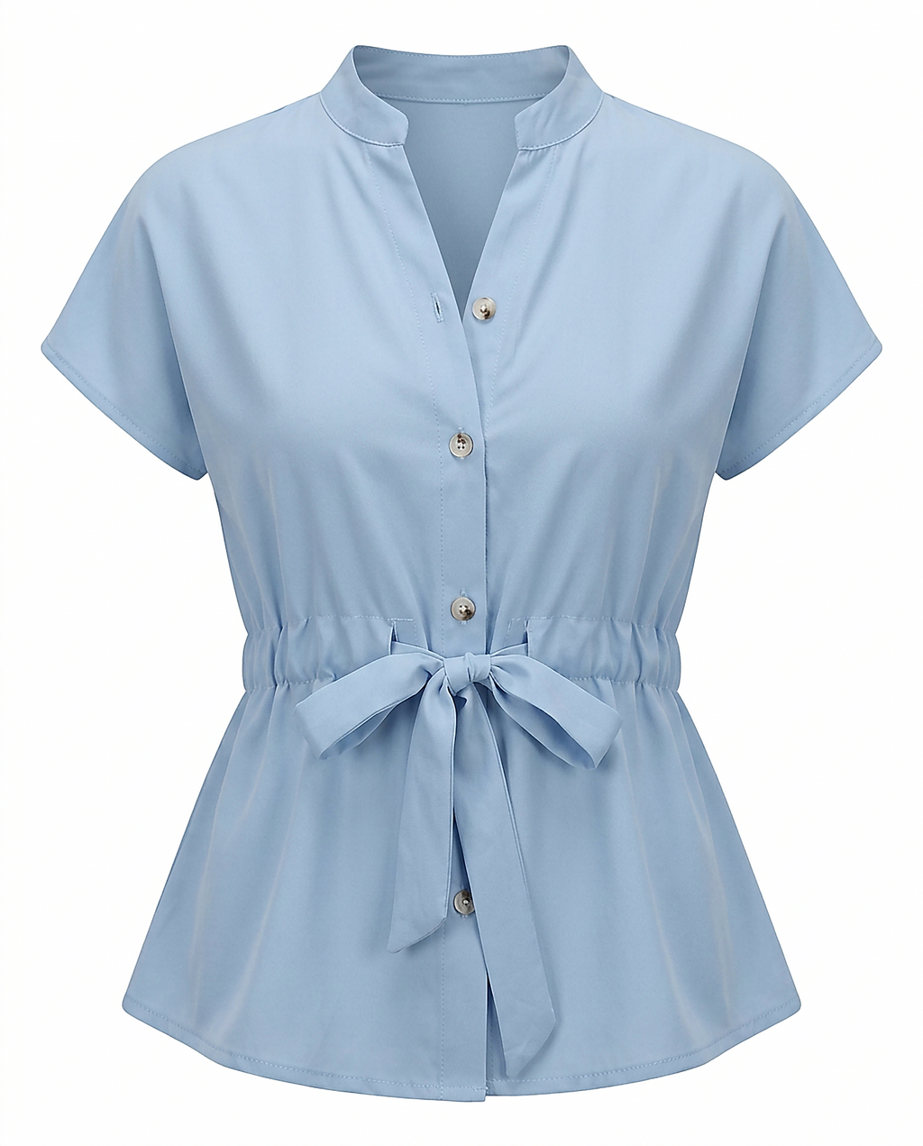 Tabitha Blouse - Relaxed Stand-Collar