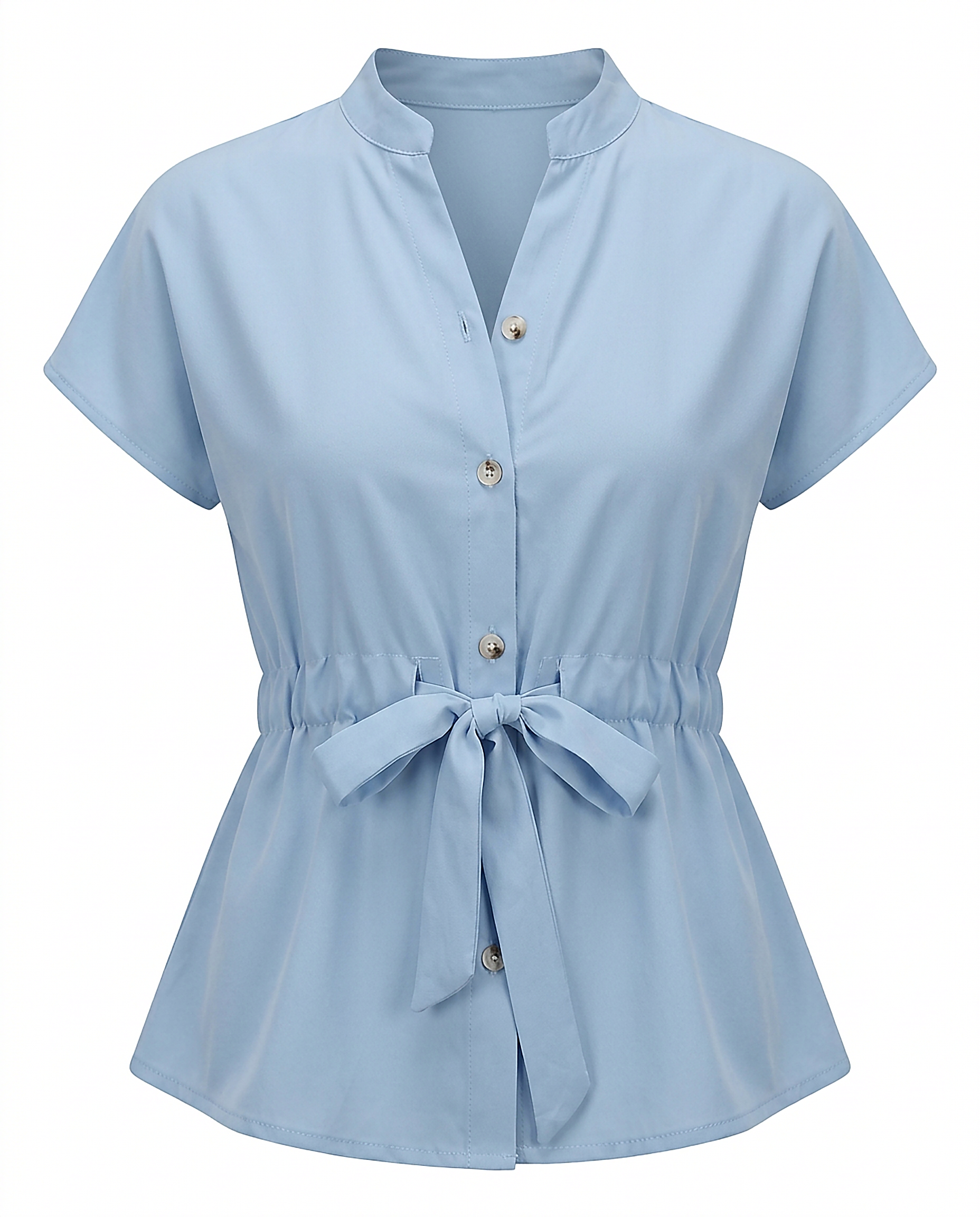 Tabitha Blouse - Relaxed Stand-Collar